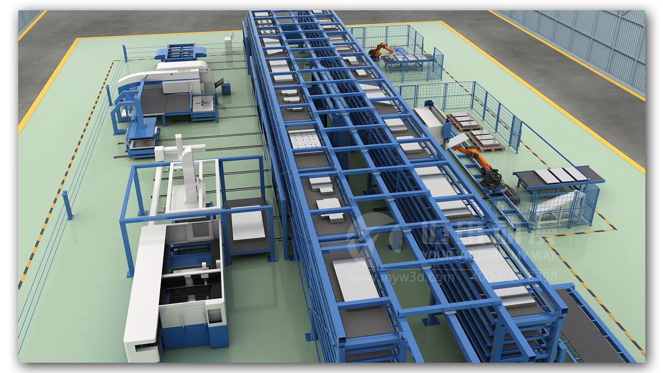 自動化生產(chǎn)線三維動畫 自動化生產(chǎn)線三維動畫