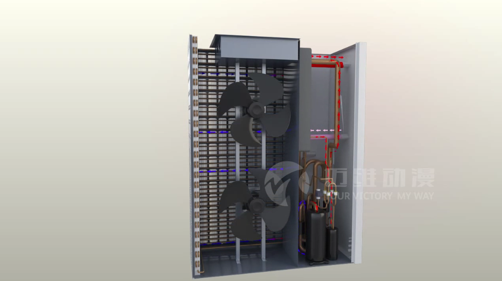 空氣能采暖設(shè)備系統(tǒng)原理三維動(dòng)畫 空氣能采暖設(shè)備系統(tǒng)原理三維動(dòng)畫