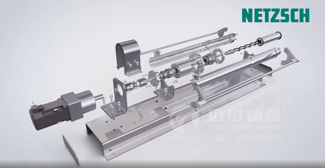 單螺桿泵結(jié)構(gòu)展示動畫(圖1) 單螺桿泵結(jié)構(gòu)展示動畫(圖1)