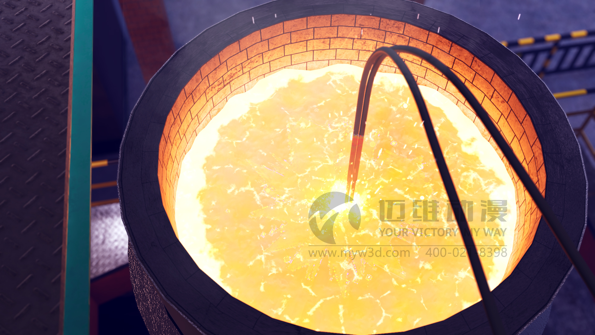 熔煉工藝流程三維動畫展示(圖5) 熔煉工藝流程三維動畫展示(圖5)