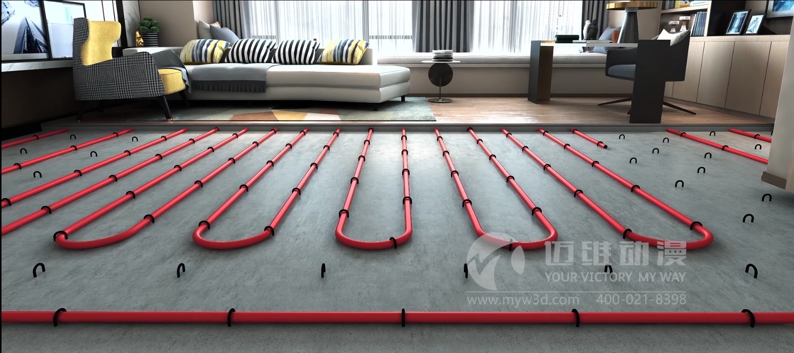 室內(nèi)管道安裝三維動(dòng)畫(huà)展示(圖4) 室內(nèi)管道安裝三維動(dòng)畫(huà)展示(圖4)