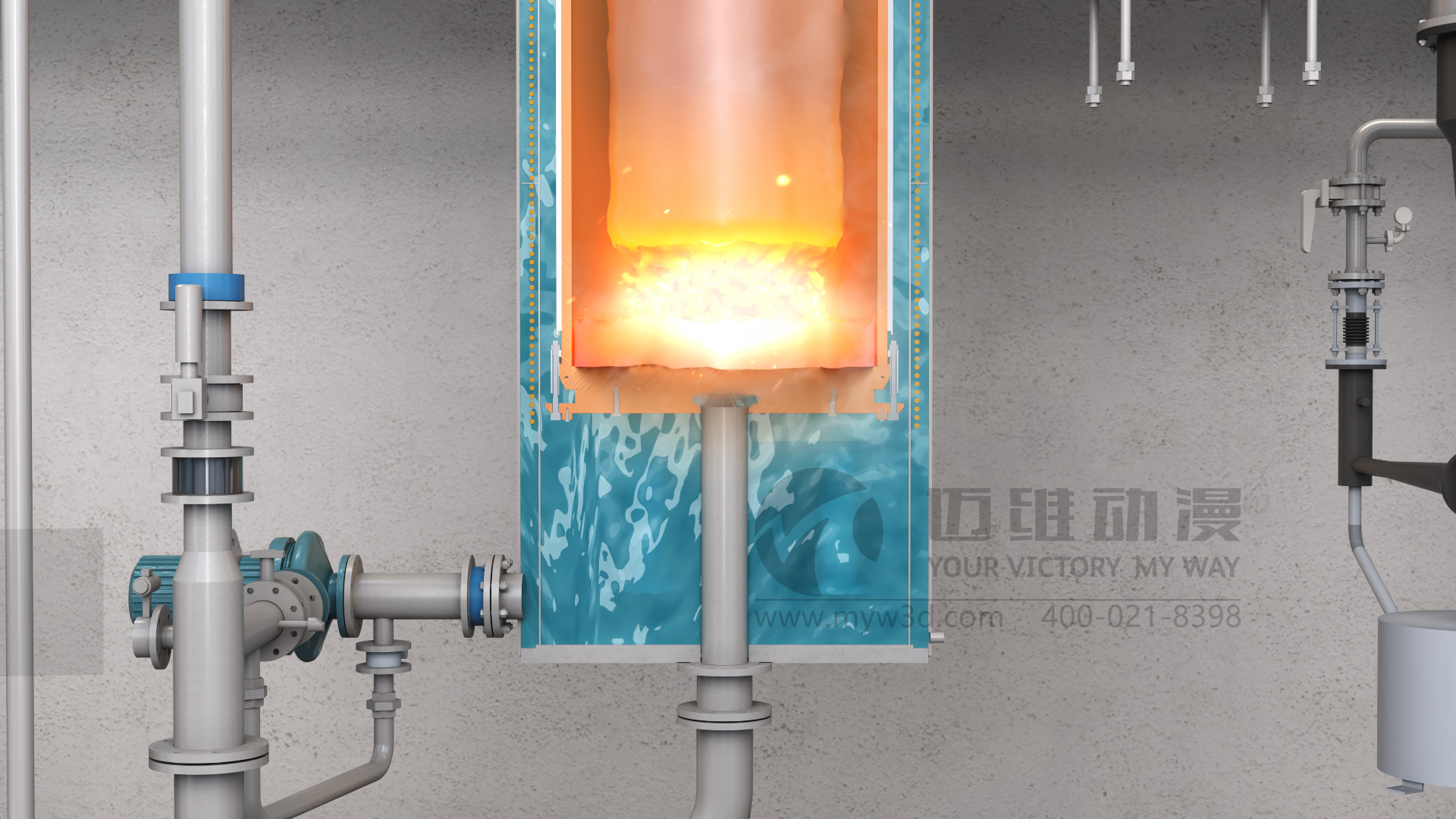 真空自耗-特鋼冶煉工藝三維動(dòng)畫(huà)展示(圖3) 真空自耗-特鋼冶煉工藝三維動(dòng)畫(huà)展示(圖3)