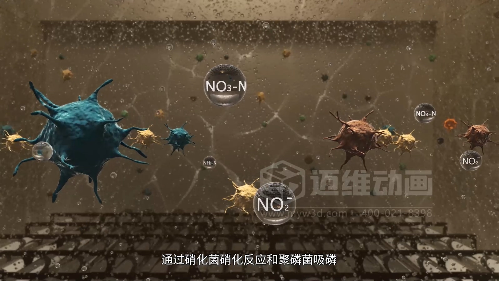 鄉(xiāng)鎮(zhèn)污水一體化處理工藝技術(shù)3D動(dòng)畫展示(圖4)