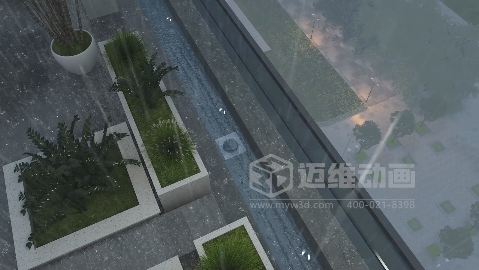 虹吸雨水管道系統(tǒng)三維動(dòng)畫展示(圖2)