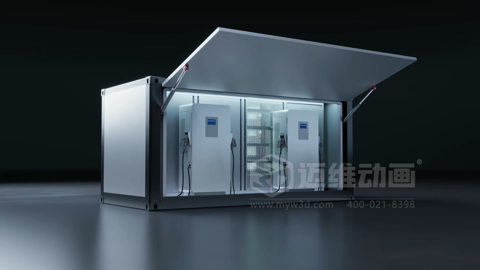 三維動畫與移動式儲充一體柜產(chǎn)品能夠碰撞出怎樣的視覺呈現(xiàn)效果？(圖2)