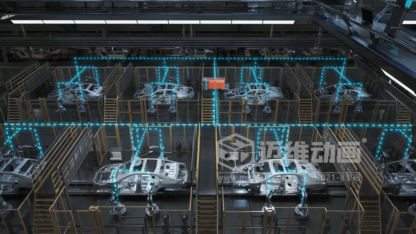 工業(yè)自動化 3D 動畫如何精準(zhǔn)呈現(xiàn)？邁維動畫為可編程邏輯控制器打造爆款產(chǎn)品動畫宣傳片(圖4)