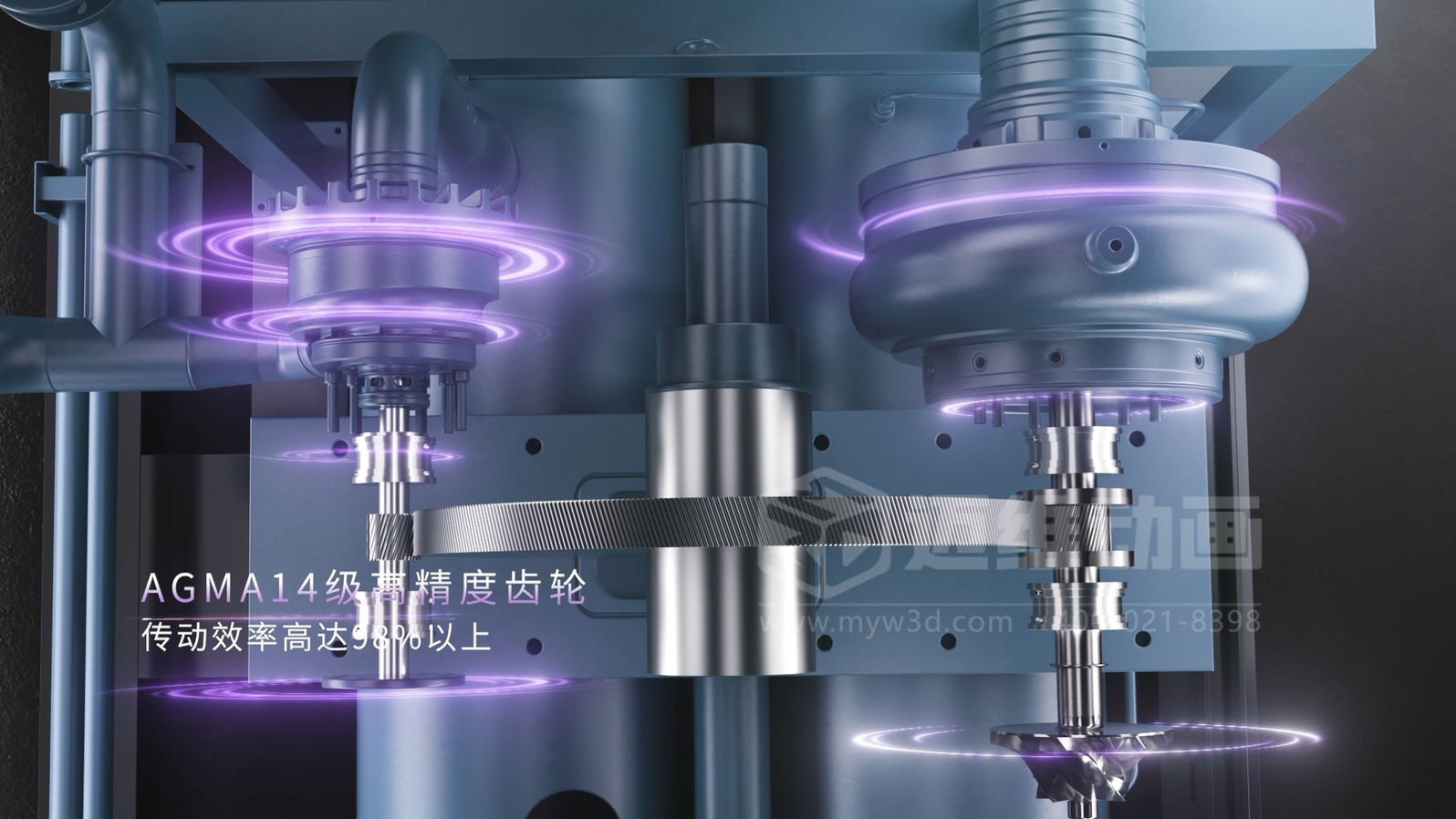 三維動畫賦能離心空壓機：破解技術(shù)展示難題，讓核心優(yōu)勢 ‘一目了然’(圖3)