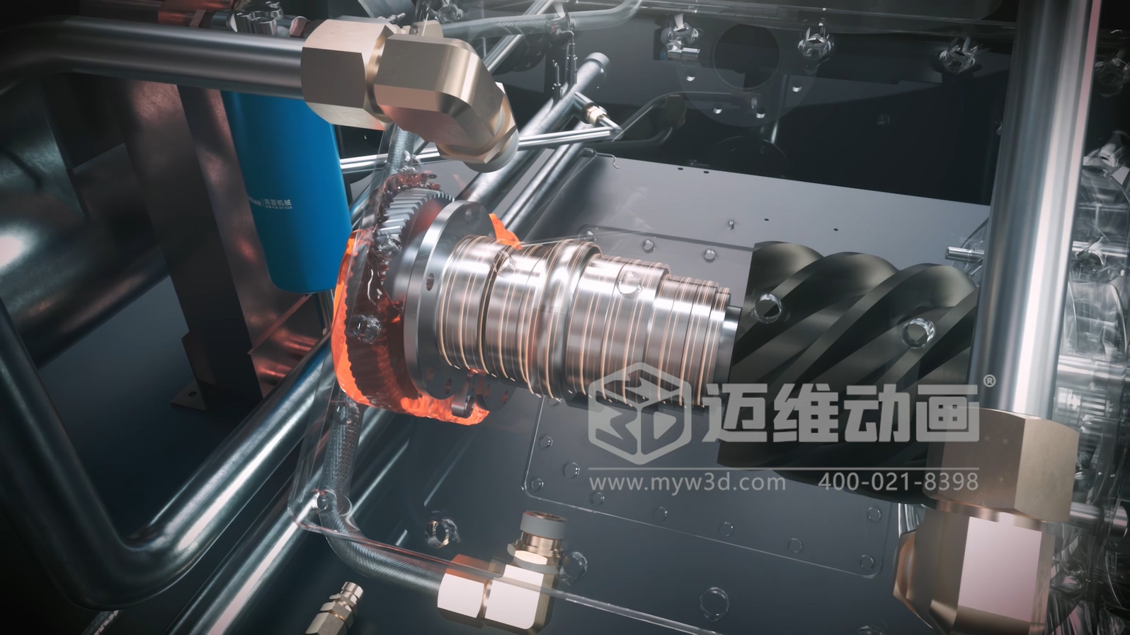 看案例說話：某頭部空壓機(jī)品牌用三維動畫，拿下千萬訂單的秘密！(圖8)