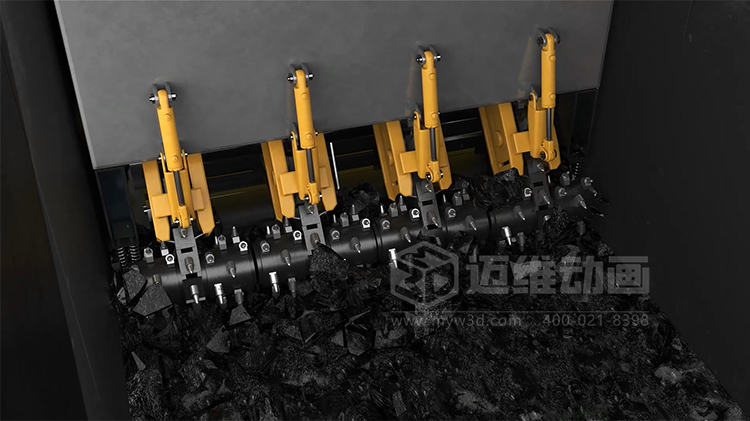 海大機(jī)器人-火車箱機(jī)器人粘凍煤清車系統(tǒng)三維動(dòng)畫(huà)展示(圖2)