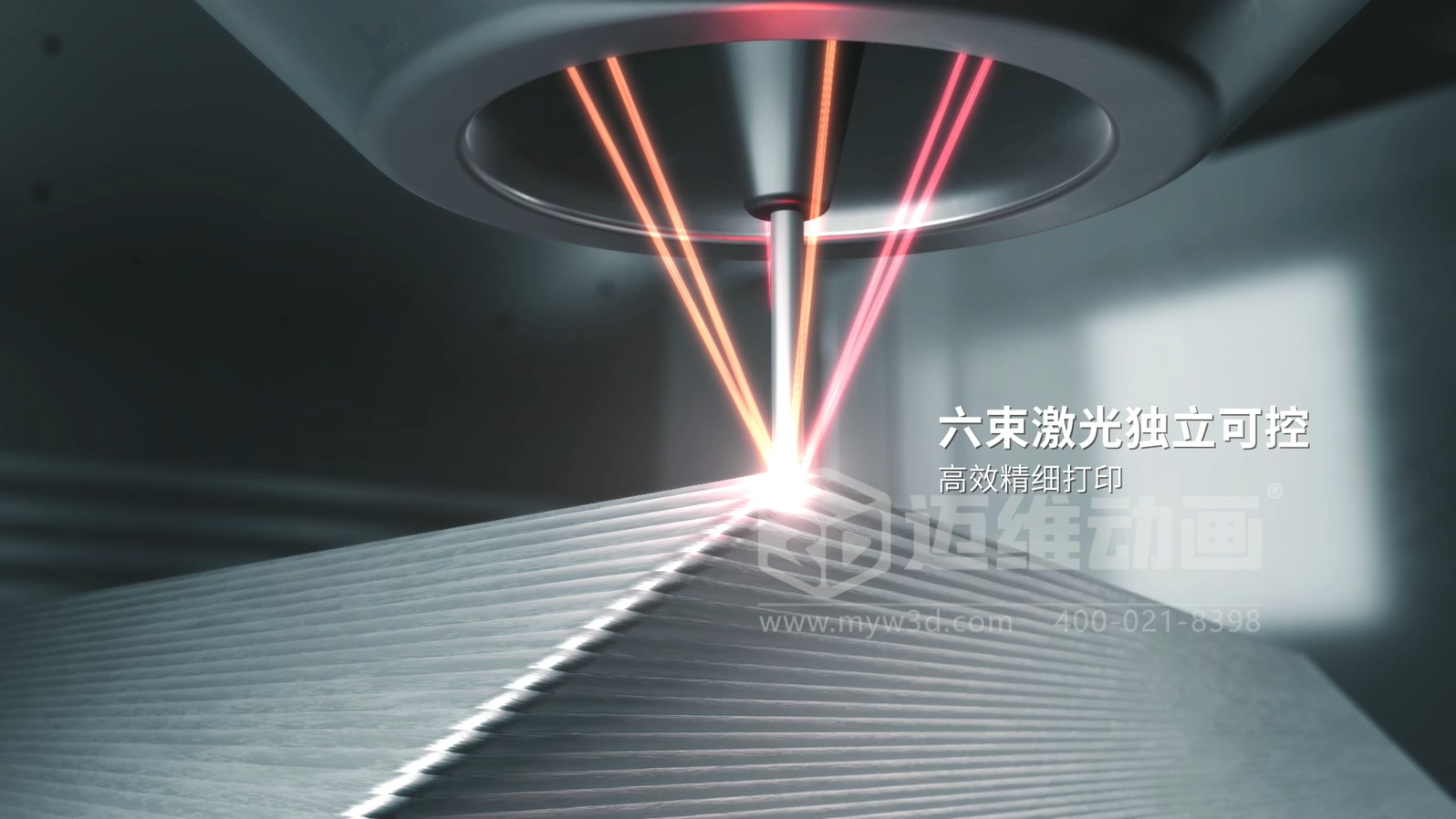 想讓客戶秒懂你的 3D 打印機？用三維動畫展示激光送絲設(shè)備生產(chǎn)工藝，接單更輕松(圖3)