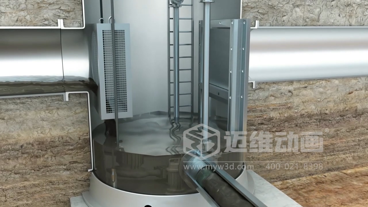 一體化智能截污井三維動(dòng)畫(huà)解決方案(圖3)