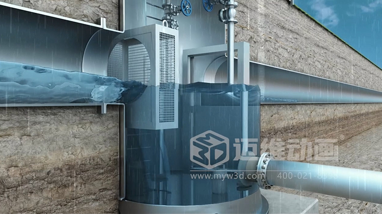 一體化智能截污井三維動(dòng)畫(huà)解決方案(圖5)