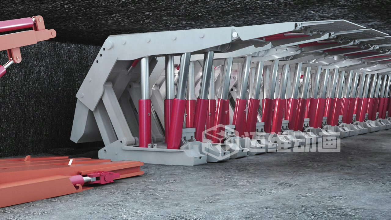 煤礦井下支架拆裝難題？三維動畫全解析！礦山機(jī)械可視化方案讓工業(yè)流程 “透明化”(圖1)