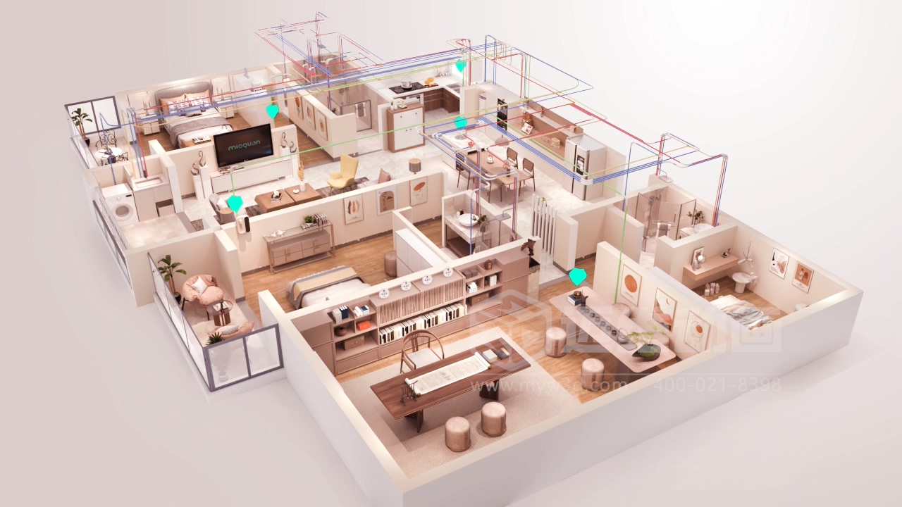 微觀鏡頭 + 宏觀場(chǎng)景！管道建材三維動(dòng)畫(huà)：材質(zhì)、工藝、場(chǎng)景適配一站看懂！(圖5)