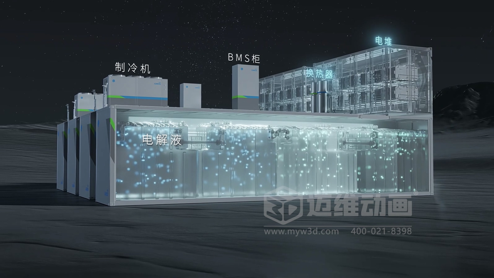 全釩液流儲(chǔ)能系統(tǒng)產(chǎn)品三維動(dòng)畫(huà)(圖7) 全釩液流儲(chǔ)能系統(tǒng)產(chǎn)品三維動(dòng)畫(huà)(圖7)