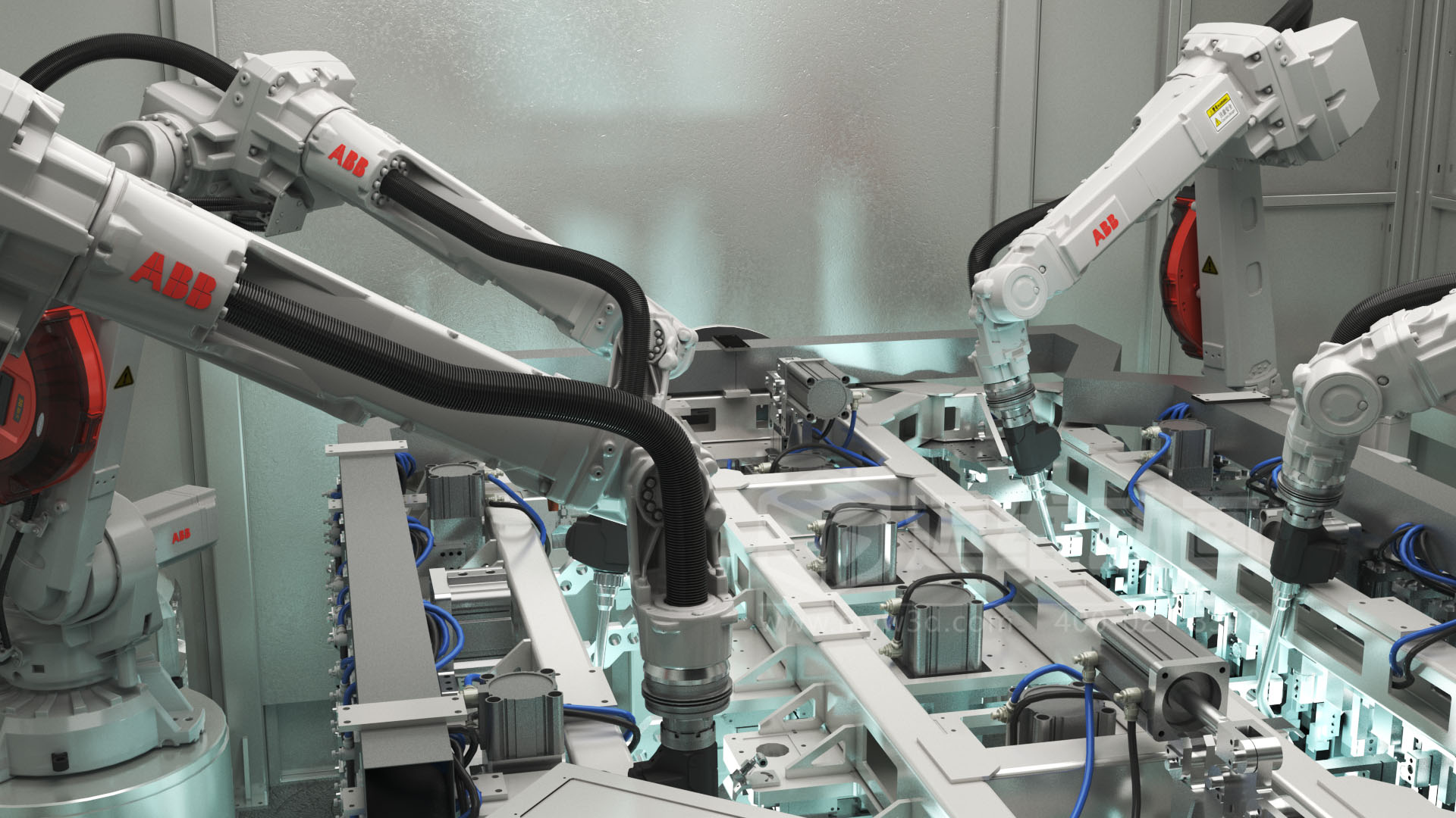 3D 動畫透視新能源汽車自動化產線！零部件流轉、精準裝配全程可視化，一眼看懂硬核智造(圖2)