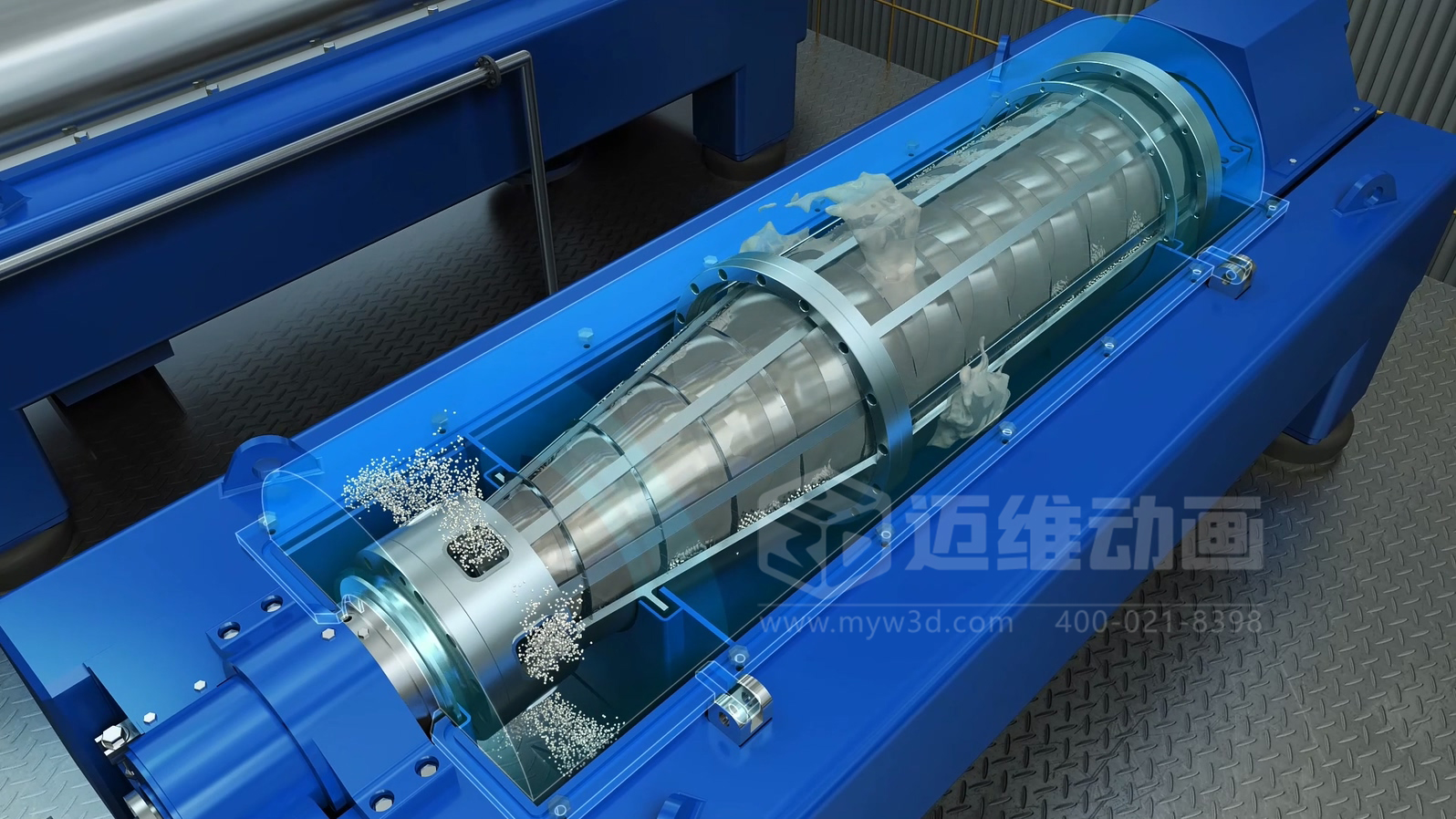 飛灰水洗資源化處理工藝三維動(dòng)畫(圖3) 飛灰水洗資源化處理工藝三維動(dòng)畫(圖3)