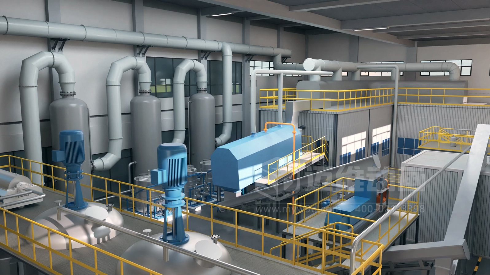 餐廚垃圾處理工藝三維動(dòng)畫(huà)(圖2)