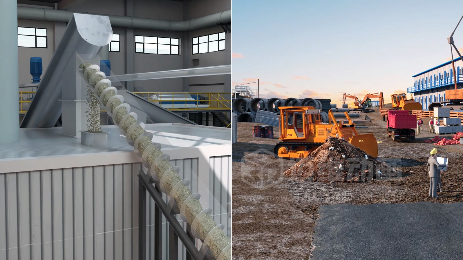 餐廚垃圾處理工藝三維動(dòng)畫(huà)(圖7)